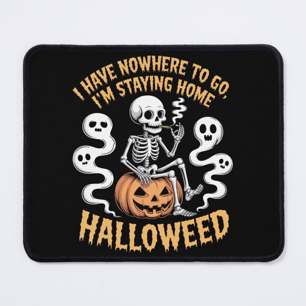 Item preview, Halloweed Skeleton - Funny Stoner Halloween Design designed and sold by RDRdesign.