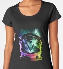 Astronaut Cat V.II Women's Premium T-Shirt