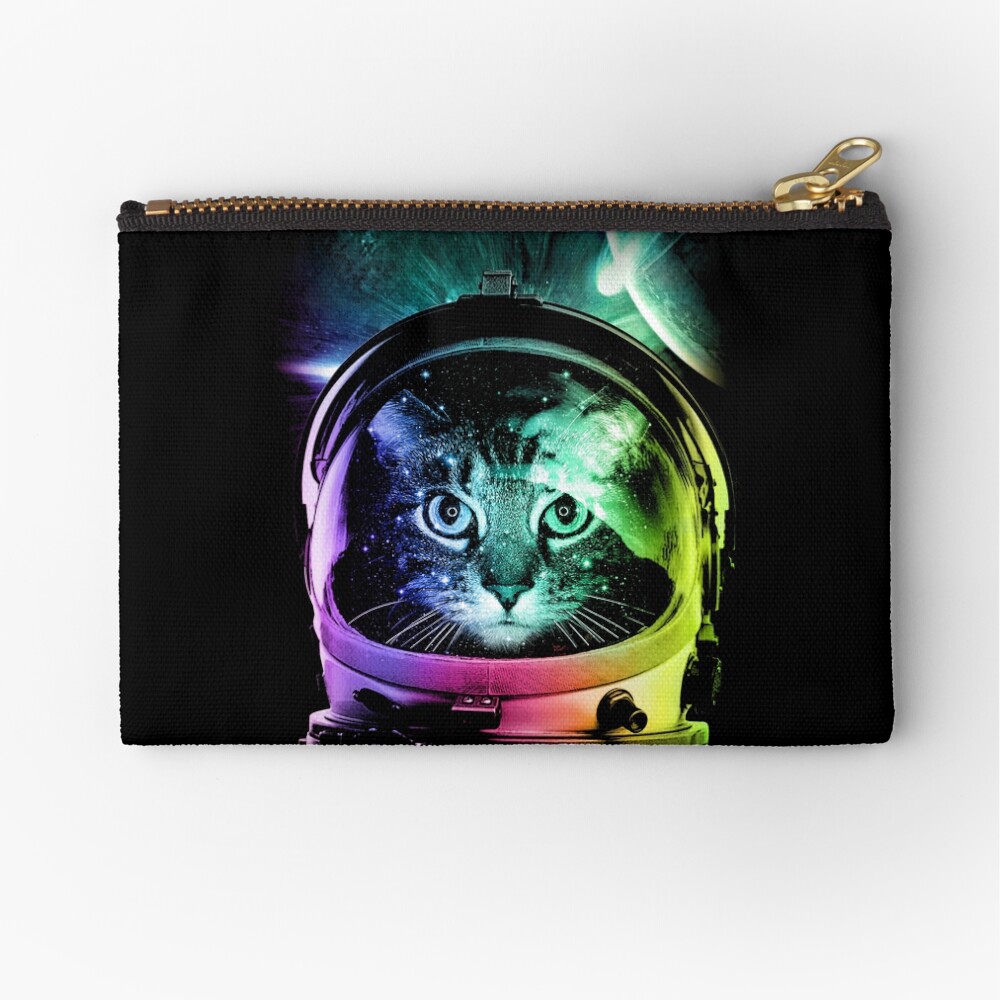 Astronaut Cat V.II Zipper Pouch