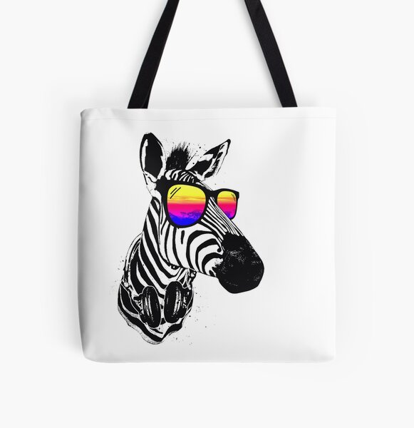 Cooles Zebra Allover-Print Tote Bag