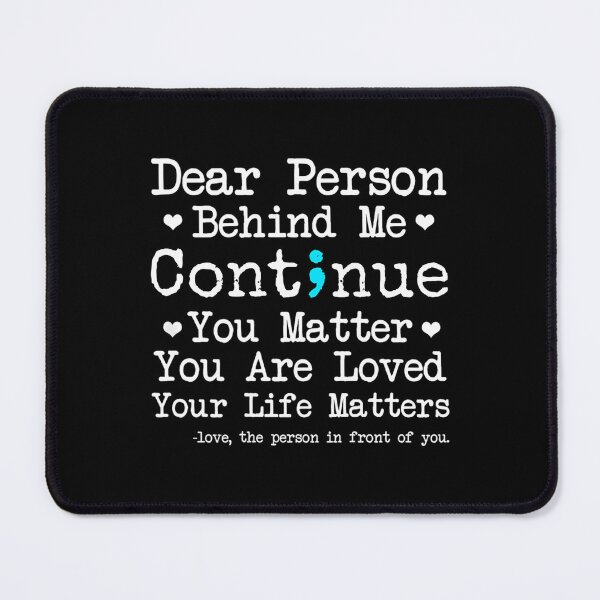 Item preview, Person Behind Me Suicide Prevention & Depression Awareness designed and sold by hacbbtkhuw71.