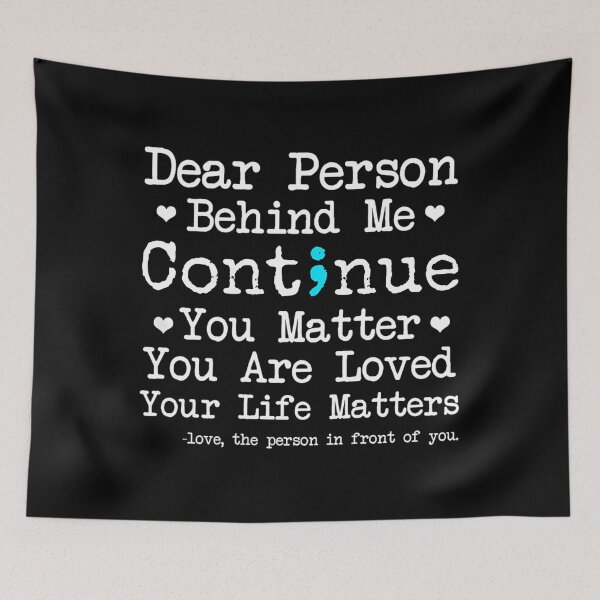Item preview, Person Behind Me Suicide Prevention &amp; Depression Awareness 		 designed and sold by hacbbtkhuw71.
