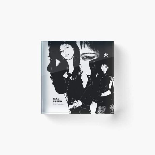 Item preview, KARINA COLLAGE RICH MAN BLACK AND WHITE designed and sold by newfilesdesign.