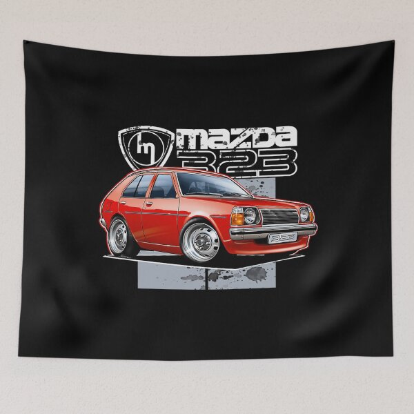 Item preview, Mazda 323 Rwd Red Hatchback  designed and sold by florenceburnell.