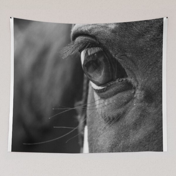 Item preview, Intense Horse Gaze in Black and White designed and sold by MurellosArt.
