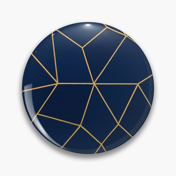 Item preview, Modern Navy Blue and Gold Geometric Pattern designed and sold by annenambiro.