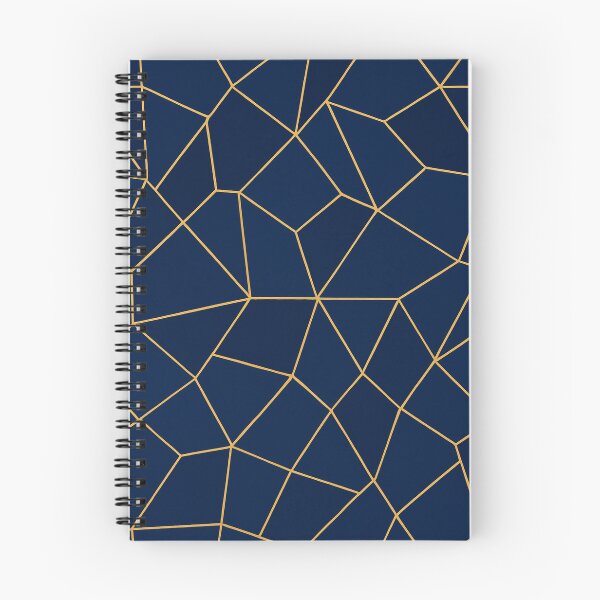 Item preview, Modern Navy Blue and Gold Geometric Pattern designed and sold by annenambiro.