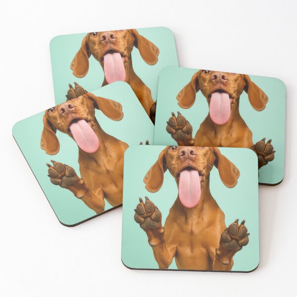 Item preview, Vizsla Dog Funny Playful Tongue Portrait designed and sold by Flying Doggo.