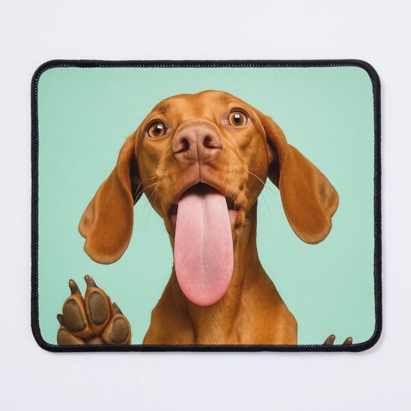 Item preview, Vizsla Dog Funny Playful Tongue Portrait designed and sold by Flying Doggo.
