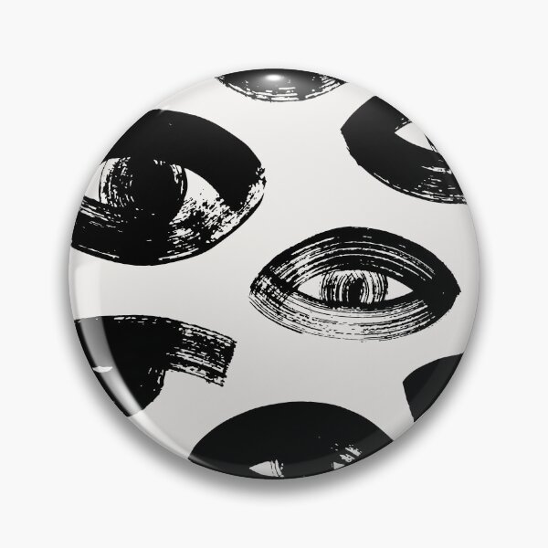 Item preview, Abstract Black Brushstroke Eyes designed and sold by MurellosArt.