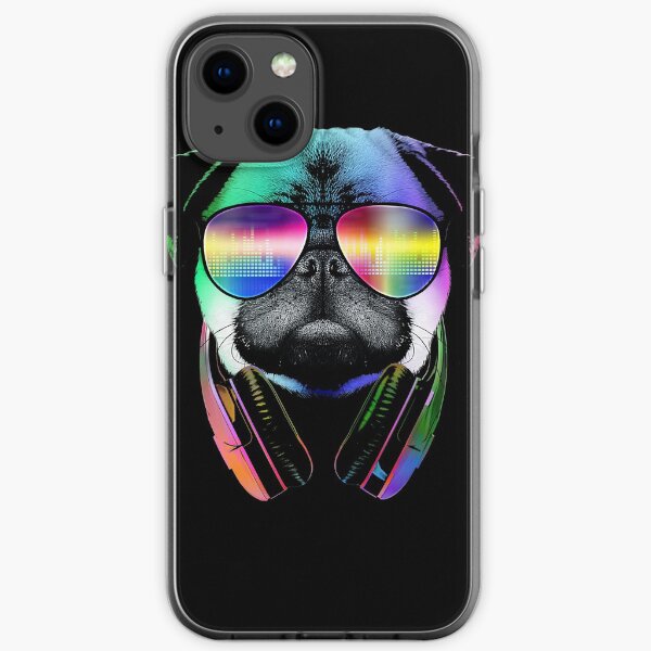 Music Love Pug iPhone Soft Case