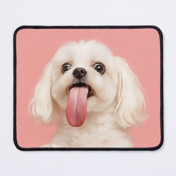 Item preview, Funny Maltese Dog Playful Tongue Portrait designed and sold by Flying Doggo.