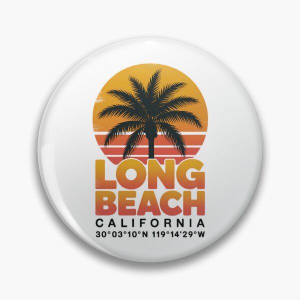Item preview, Long Beach California Sunset Palm Tree Cali Vacation designed and sold by HellD3vil-Art.