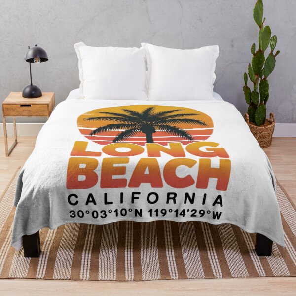 Item preview, Long Beach California Sunset Palm Tree Cali Vacation designed and sold by HellD3vil-Art.