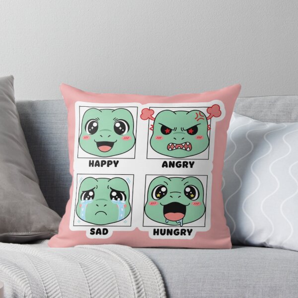 Item preview, Cute Dinosaur Mood Chart Happy Angry Sad Hungry Four Emotions Kawaii Dino designed and sold by bvdesignart.
