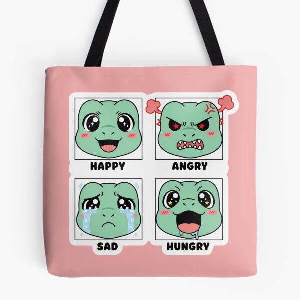 Item preview, Cute Dinosaur Mood Chart Happy Angry Sad Hungry Four Emotions Kawaii Dino designed and sold by bvdesignart.