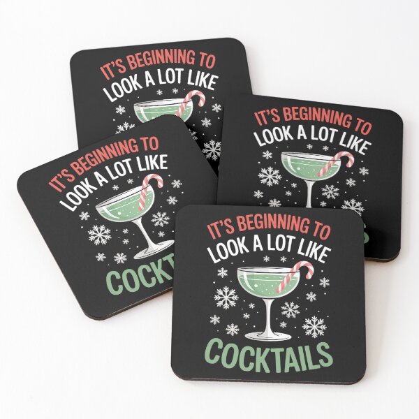 Item preview, Look Like Cocktails Merry Christmas Santa Gnomes Graphic designed and sold by HellD3vil-Art.