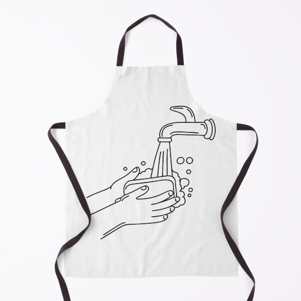 Item preview, Hands washing with soap under running water and foam designed and sold by rasagamastore.