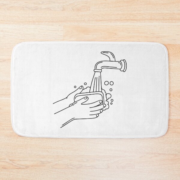 Item preview, Hands washing with soap under running water and foam designed and sold by rasagamastore.