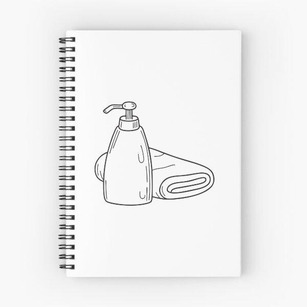 Item preview, A soap dispenser resting next to a towel designed and sold by rasagamastore.