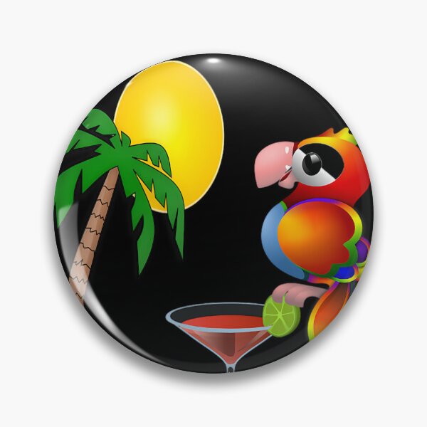 Item preview, It's 5 o'clock somewhere drinking parrot 		 designed and sold by exmtbulkuwi22.