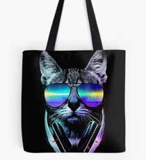 Music Lover Cat Tote Bag