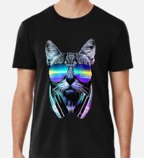 Music Lover Cat Men's Premium T-Shirt
