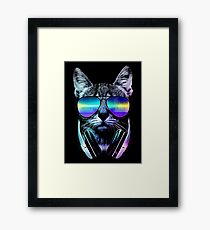 Music Lover Cat Framed Print