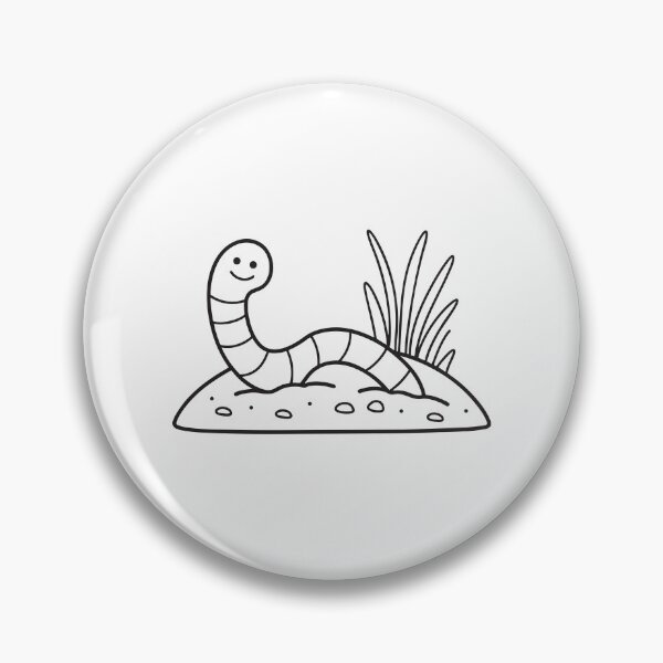 Item preview, A worm crawling through moist soil designed and sold by rasagamastore.