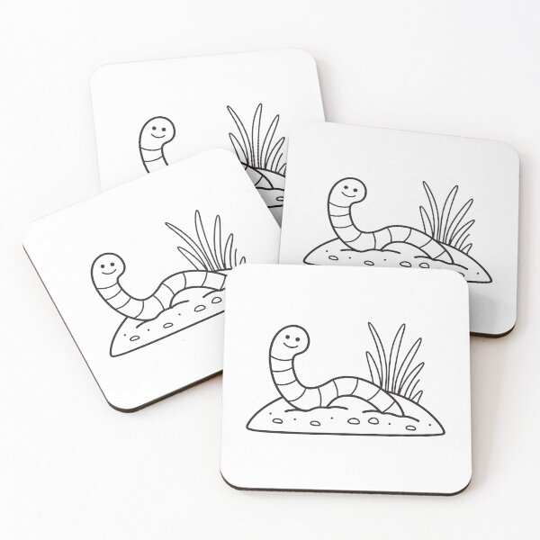 Item preview, A worm crawling through moist soil designed and sold by rasagamastore.