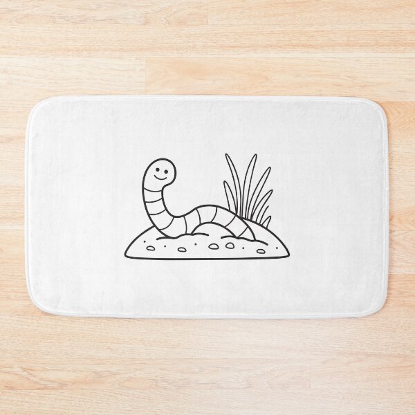 Item preview, A worm crawling through moist soil designed and sold by rasagamastore.