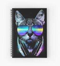 Music Lover Cat Spiral Notebook