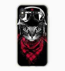 Vinilo o funda para iPhone Gato aventurero