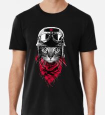 Abenteurer Katze Premium T-Shirt