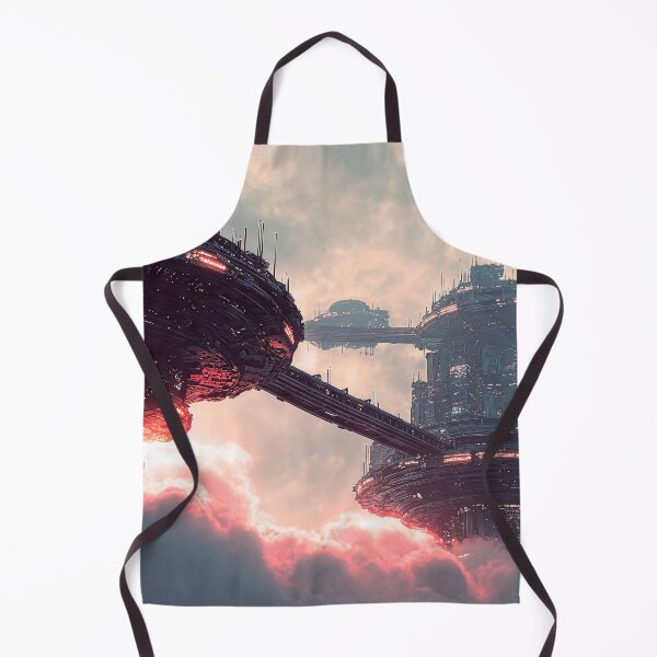 Item preview, Futuristic platforms in the clouds at twilight designed and sold by Jirka Svetlik, Studio Illuvision.