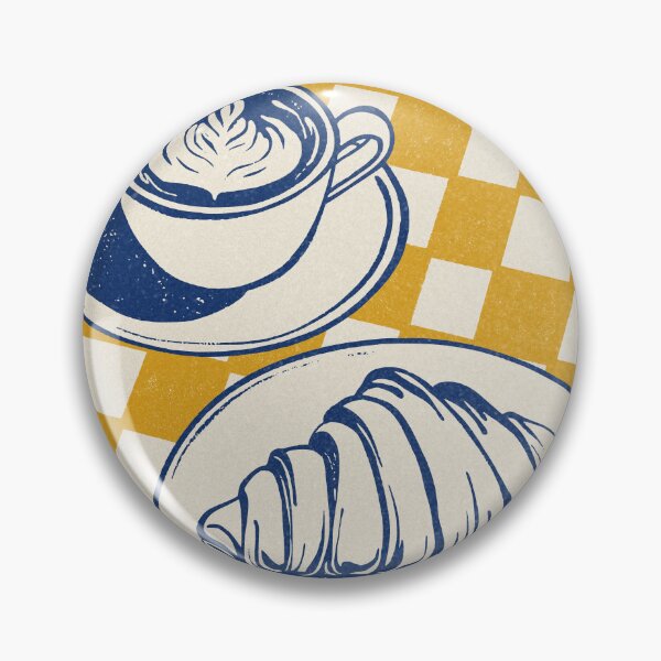 Item preview, Coffee and Croissant Illustration designed and sold by MurellosArt.