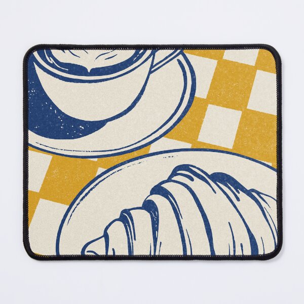 Item preview, Coffee and Croissant Illustration designed and sold by MurellosArt.
