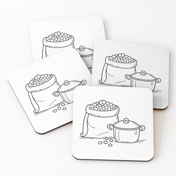 Item preview, A bag of soybeans placed near a cooking pot designed and sold by rasagamastore.