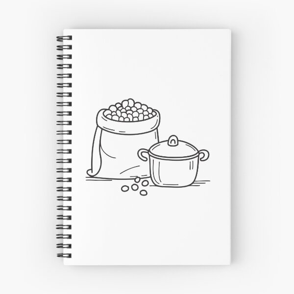 Item preview, A bag of soybeans placed near a cooking pot designed and sold by rasagamastore.