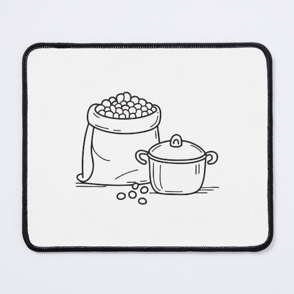 Item preview, A bag of soybeans placed near a cooking pot designed and sold by rasagamastore.