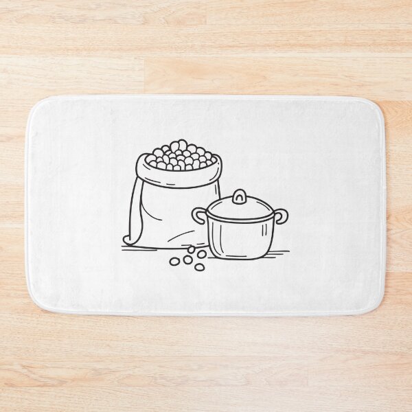 Item preview, A bag of soybeans placed near a cooking pot designed and sold by rasagamastore.