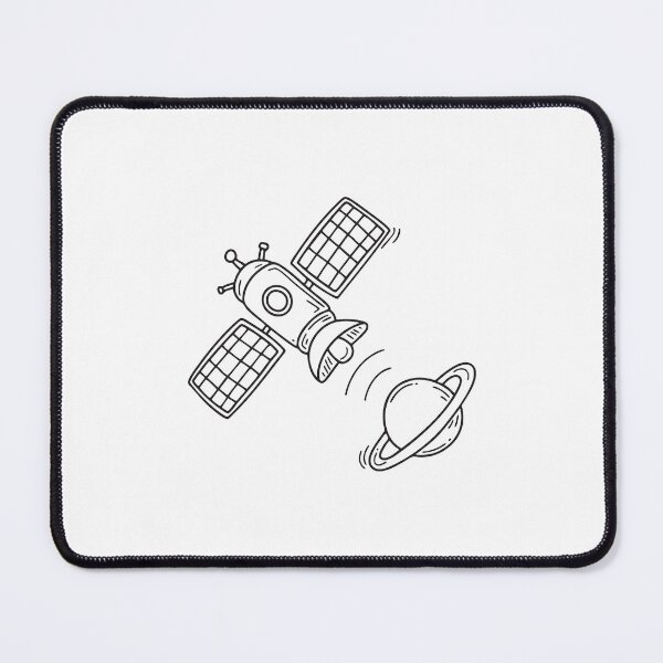 Item preview, A space station orbiting above a small planet designed and sold by rasagamastore.