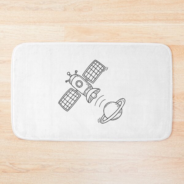 Item preview, A space station orbiting above a small planet designed and sold by rasagamastore.