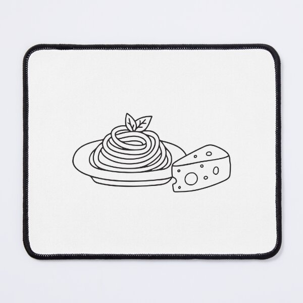 Item preview, A serving of spaghetti next to a block of cheese designed and sold by rasagamastore.