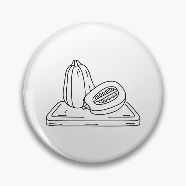 Item preview, A spaghetti squash cut in half on a chopping board designed and sold by rasagamastore.