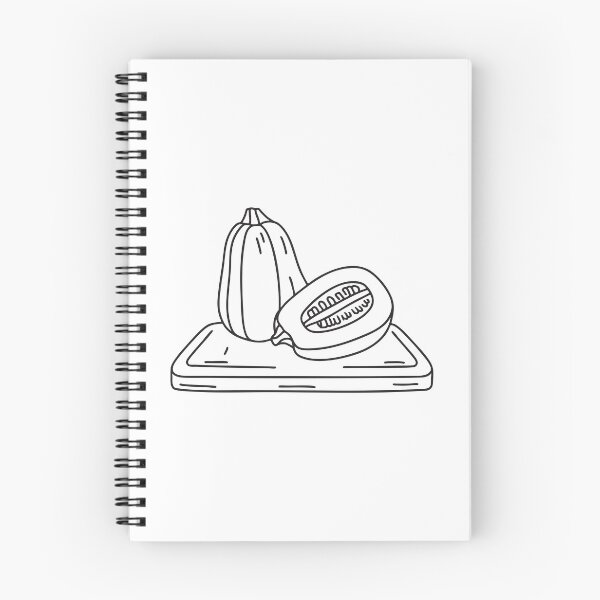 Item preview, A spaghetti squash cut in half on a chopping board designed and sold by rasagamastore.
