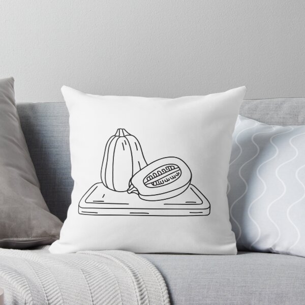 Item preview, A spaghetti squash cut in half on a chopping board designed and sold by rasagamastore.