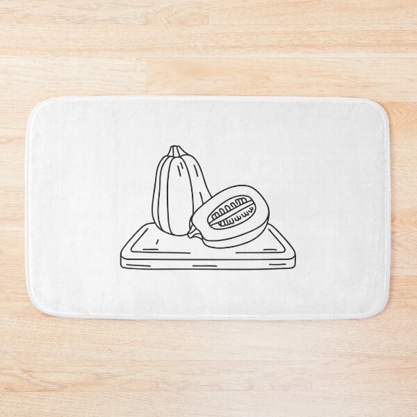 Item preview, A spaghetti squash cut in half on a chopping board designed and sold by rasagamastore.