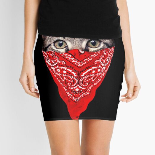 Gangster Cat Mini Skirt