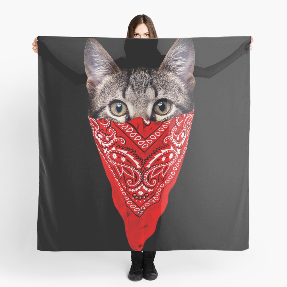 "Gangster Cat" Scarf by clingcling Redbubble